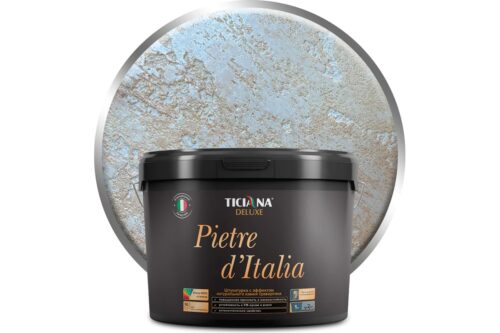 Штукатурка Ticiana DeLuxe с эффектом натурального камня травертина, 13 л 4300002956