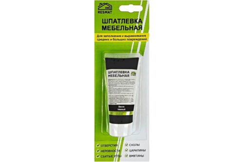 Мебельная шпатлевка Resmat цвет венге темный, 55 г, блистер арт. 2407