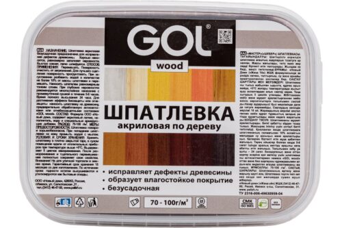 Шпатлевка акриловая по дереву МАСТЕР GOL Wd.250.090 (0.14 кг; палисандр) Palizh 11605694