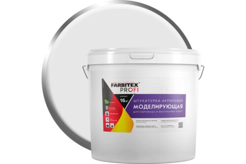 Моделирующая штукатурка Farbitex (25 кг; 15,6 л) 4300009051