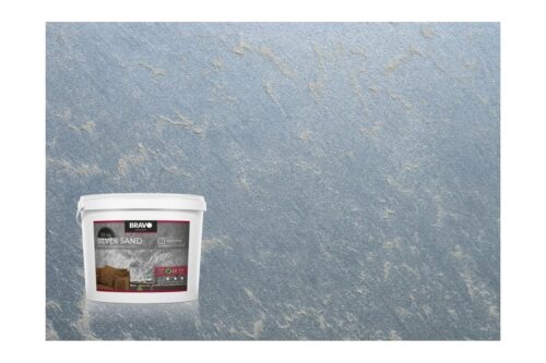 Декоративное покрытие BRAVO DECOR Silver Sand серебро, эффект песчаных бурь с перламутром, наносится кистью в 1 слой, 1 кг 18713