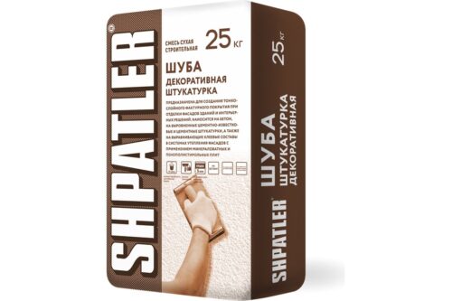 Декоративная штукатуркаШПАТЛЕР Шуба (1,5 мм), 25 кг Ш00113