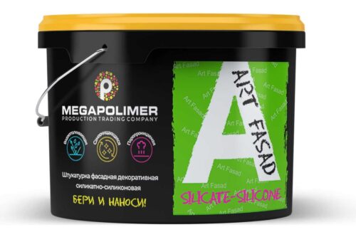 Штукатурка MEGAPOLIMER Art Fasad Короед Лайт 1-1,5 мм, силикатно-силиконовая, фасадная, 25 кг 4627136412611