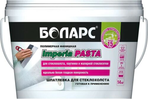 Шпатлевка IMPERIA PASTA 14 кг для стеклохолста БОЛАРС 00000029515