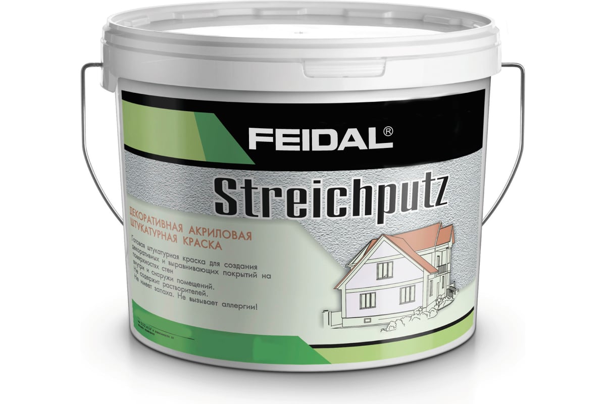 Структурная штукатурка под валик и кисть Streichputz 8 кг Feidal 20134