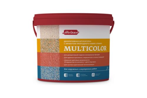Штукатурка декоративная Multicolor F 25 кг Holzer 3936