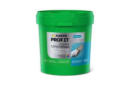 Структурная штукатурка Лакра PROF IT короед, 2 мм, 25 кг Лк-00008193