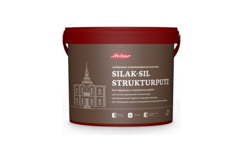 Штукатурка декоративная Silak-Sil Strukturputz K 20 (25 кг; зерно 2 мм) Holzer 3417