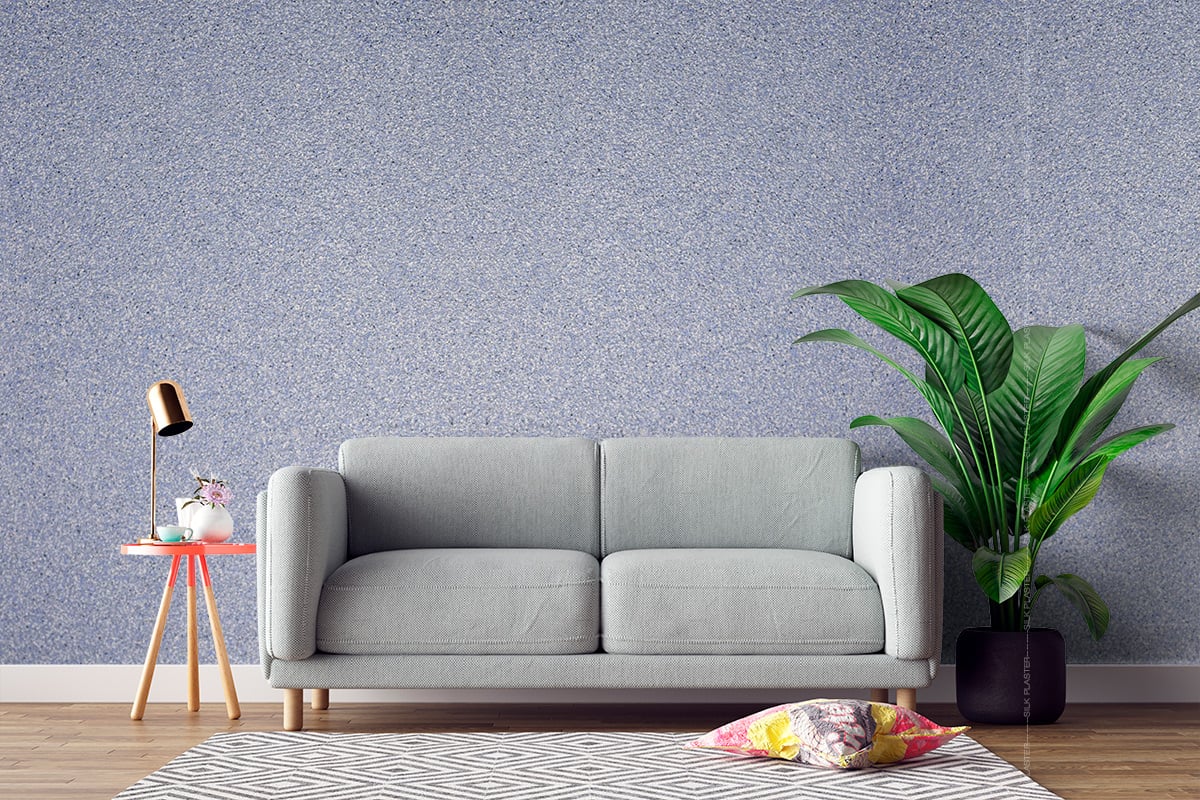Штукатурка декоративная Silkplaster MIXART Absolute интерьерная васильково голубая 5,5 кг 3027 — изображение 3