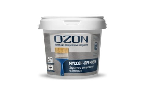 Штукатурка декоративная полимерная Муссон Премиум 1 кг OZON МСП-500-1