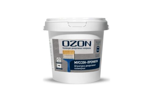 Штукатурка декоративная полимерная Муссон Премиум 3 кг OZON МСП-500-3