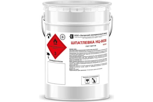 Шпатлевка ЗАГОРСКИЙ ЛАКОКРАСОЧНЫЙ ЗАВОД НЦ-0038 4 кг ZLK05383