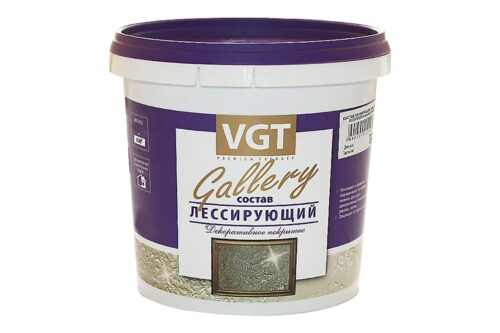 Состав лессирующий полупрозрачный для декоративных штукатурок GALLERY (2.2 кг; бронза) VGT 27339