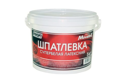 Шпаклевка латексная (5 кг; супербелая) Movatex Т05875