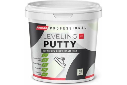 Шпатлевка акриловая PROFESSIONAL S20 базовая 1,5 кг Россия PARADE Лк-00011761