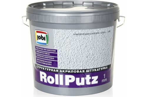 Декоративная штукатурка JOBI ROLLPUTZ (1 мм; 16 кг) 23541