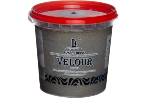 Декоративная штукатурка Luxart Бархатный шелк Decor Velour белое золото, 1 кг LDV01BV0010
