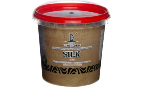 Декоративная штукатурка Luxart Мокрый шелк Decor Silk теплое золото, 1 кг LDS03BV0010