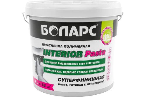 Шпатлевка БОЛАРС INTERIOR PASTA 8 кг 00000039414