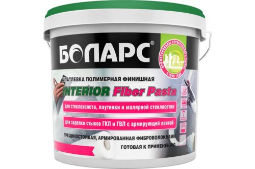 Шпатлевка БОЛАРС INTERIOR FIBER PASTA 14 кг 00000039415