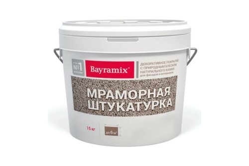 Мраморная штукатурка Bayramix BAY Royal White-N 15 кг BMSH-RW-N