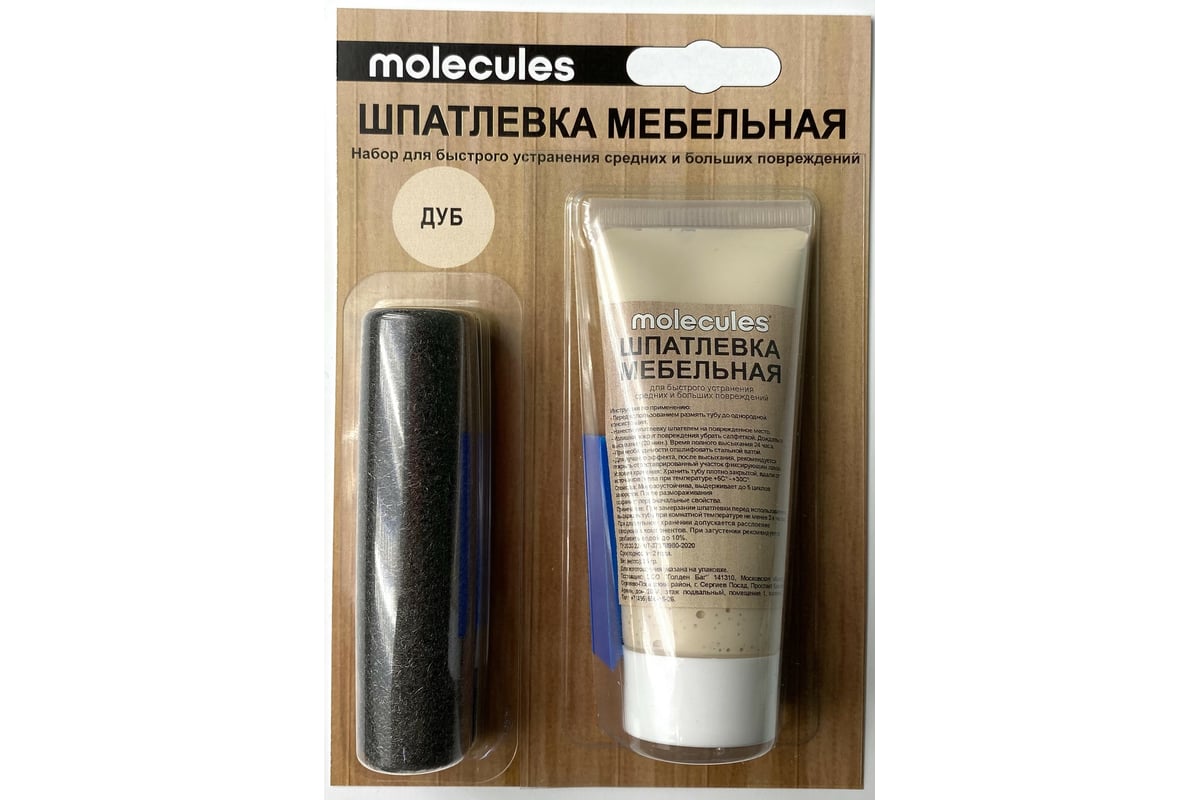 Мебельная шпатлевка Molecules дуб KMLS753