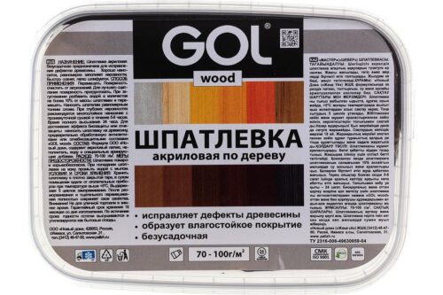 Шпатлевка акриловая по дереву МАСТЕР GOL Wd.250.120 (0.14 кг; черное дерево) Palizh 11605696
