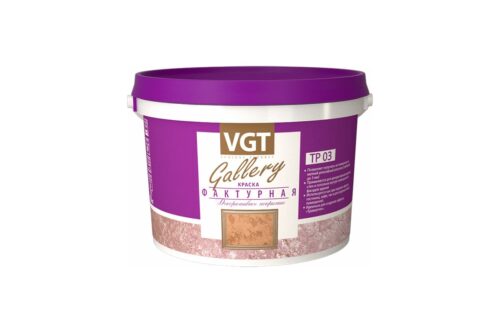 Фактурная краска VGT белая 4,5 кг 11607803