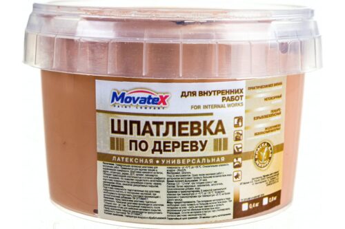 Шпаклевка по дереву (0.4 кг; каштан) Movatex Т16163
