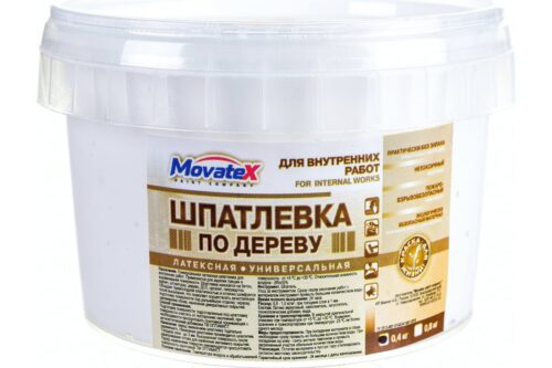 Шпаклевка по дереву (0.4 кг; белая) Movatex Т02353