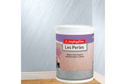 Декоративное покрытие L’impression Les perles 2.5 л, с эффектом блестящего перламутрового шелка, цвет 41104 голубой G3AG5827SU