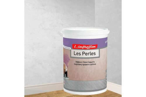 Декоративное покрытие L’impression Les perles 2.5 л, с эффектом блестящего перламутрового шелка, цвет 41109 серый M2GCZA6CNR