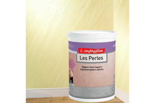 Декоративное покрытие L’impression Les perles 1 л, с эффектом блестящего перламутрового шелка, цвет 41064 бежевый BMJSCK6V4W
