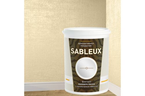 Декоративное покрытие L’impression Sableux 1 л, с фактурой мелкого плотного перламутрового песка цвет Светло бежевый 32085 3ELQF59CND