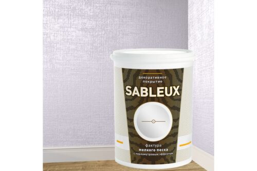 Декоративное покрытие L’impression Sableux 1 л, с фактурой мелкого плотного перламутрового песка цвет Светло сиреневый 32091 XHCZG7MYQG
