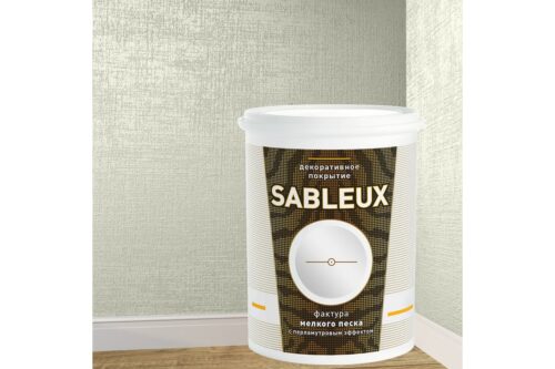Декоративное покрытие L’impression Sableux 1 л, с фактурой мелкого плотного перламутрового песка цвет Зеленый 32101