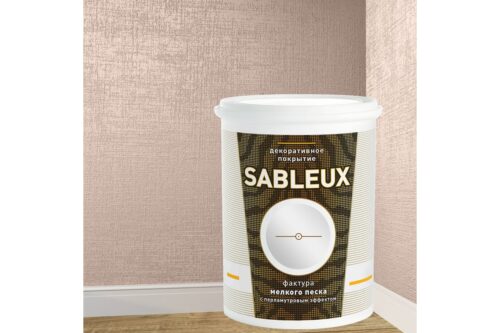 Декоративное покрытие L’impression Sableux 1 л, с фактурой мелкого плотного песка, цвет розовый 32068 61TG7NWPCN