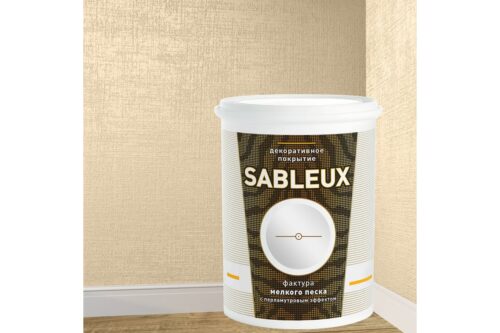 Декоративное покрытие L’impression Sableux 2.5 л, с фактурой мелкого плотного перламутрового песка цвет Светло бежевый 32114 RW6P2SSLPL