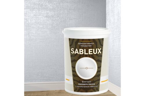 Декоративное покрытие L’impression Sableux 1 л, с фактурой мелкого плотного перламутрового песка цвет Голубой 32090 M4PGXNHZFH