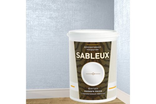 Декоративное покрытие L’impression Sableux 1 л, с фактурой мелкого плотного перламутрового песка цвет Голубой 32096 3NFZYE9RVY