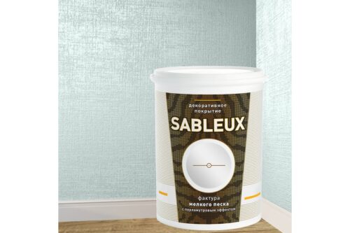 Декоративное покрытие L’impression Sableux 1 л, с фактурой мелкого плотного перламутрового песка цвет Светло зеленый 32099 UA4TJP3EWP
