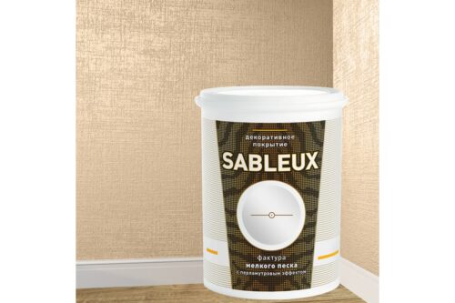 Декоративное покрытие L’impression Sableux 2.5 л, с фактурой мелкого плотного перламутрового песка цвет Светло розовый 32071 GZCZEDRSJC