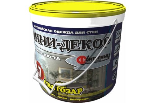 Декор-паста Finlux Святозар-7 МИНИ акриловое фактурное покрытие под мрамор, белое, 2 кг 4603783207633