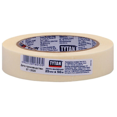 Лента малярная Tytan Professional белая 25x50000 мм