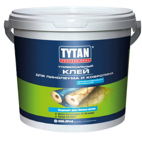 Клей универсальный Tytan Professional  для линолеума и ковролина белый 1 кг