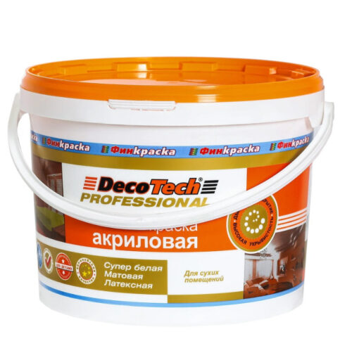Краска акриловая DecoTech Professional база A 3 л