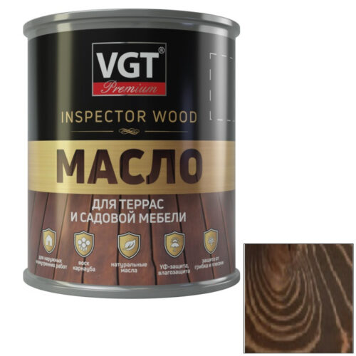 Масло для террас и садовой мебели VGT палисандр 0,75 кг