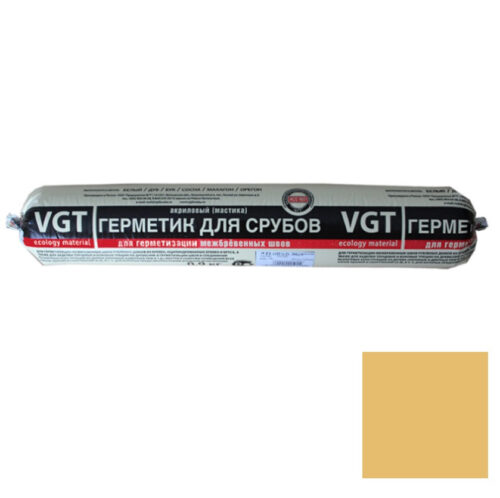 Герметик акриловый VGT для срубов  бук 0,9 кг