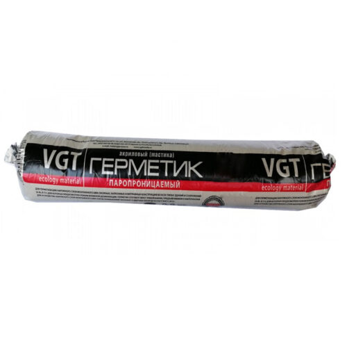 Герметик акриловый VGT паропроницаемый белый 0,9 кг