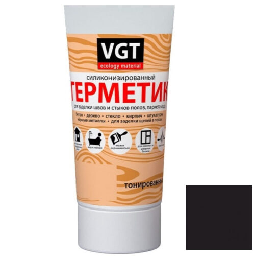 Герметик силиконизированный VGT венге 0,16 кг